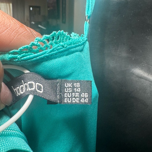 Boohoo Crochet Spaghetti Strap Dress Size 14 - Picture 5 of 6